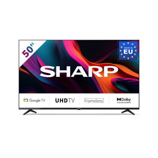 50GL4260E – 50 Zoll Fernseher 4K Ultra HD Google TV – Rahmenloses Design, Dolby Vision, Dolby Atmos, Smooth Motion, HDMI 2.1 eARC, Google Assistant, Chromecast