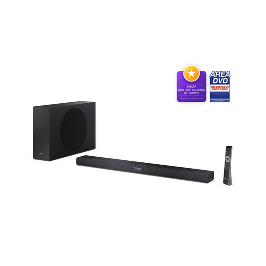 2.1 Dolby Atmos® Soundbar – ultraflach mit kabellosem Subwoofer & Bluetooth 5.3