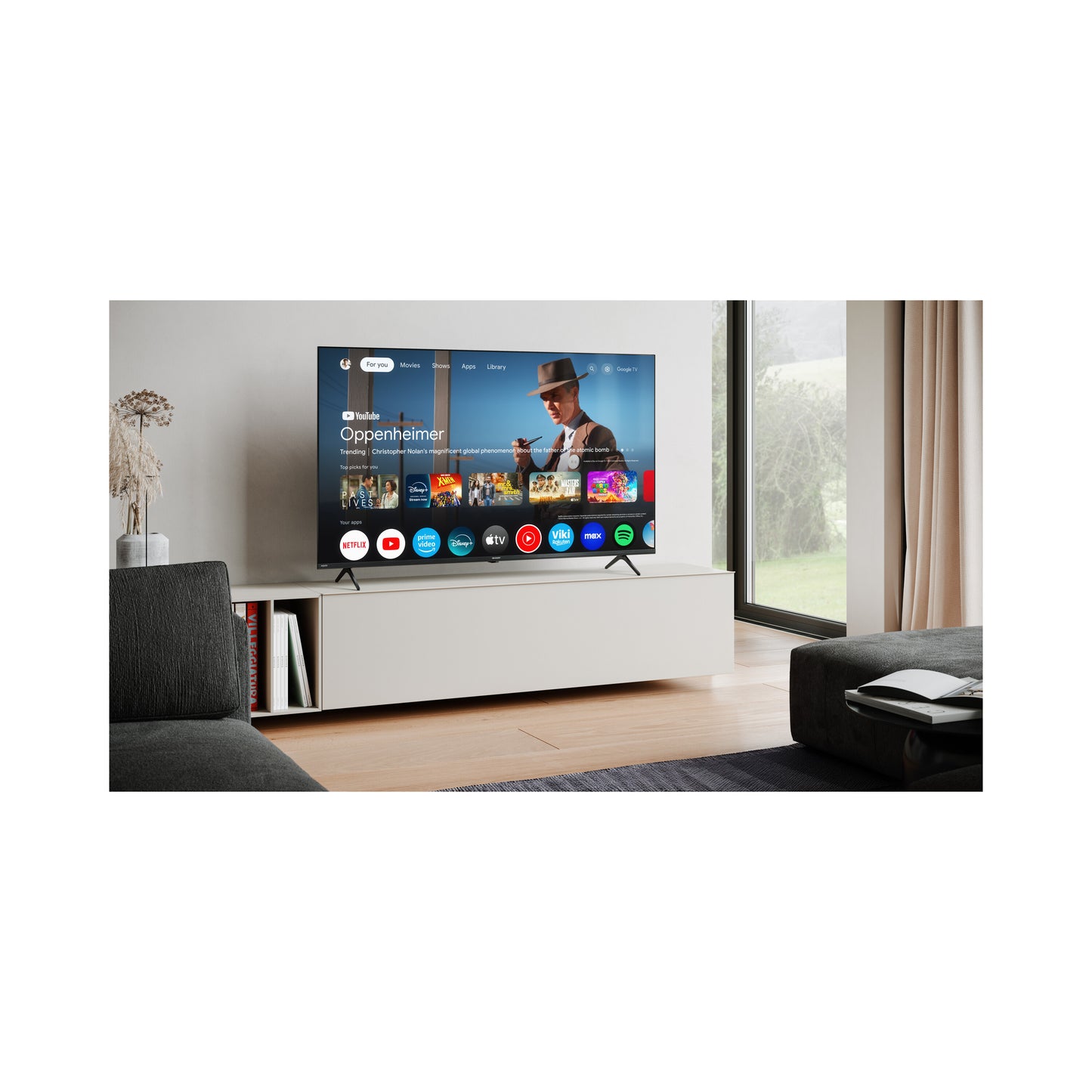 55 Zoll 4K Ultra HD QLED Google TV – Smart Fernseher mit Dolby Vision™, Dolby Atmos® & HDMI 2.1