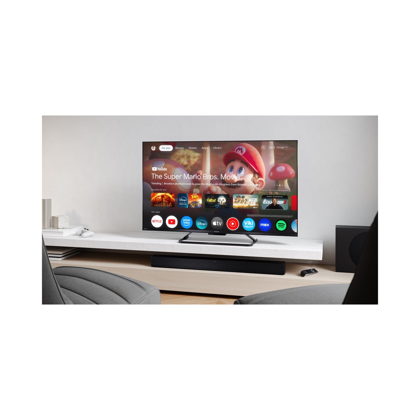 43 Zoll 4K Ultra HD QLED Google TV – Smart Fernseher mit Dolby Vision IQ™, Dolby Atmos® & 144 Hz