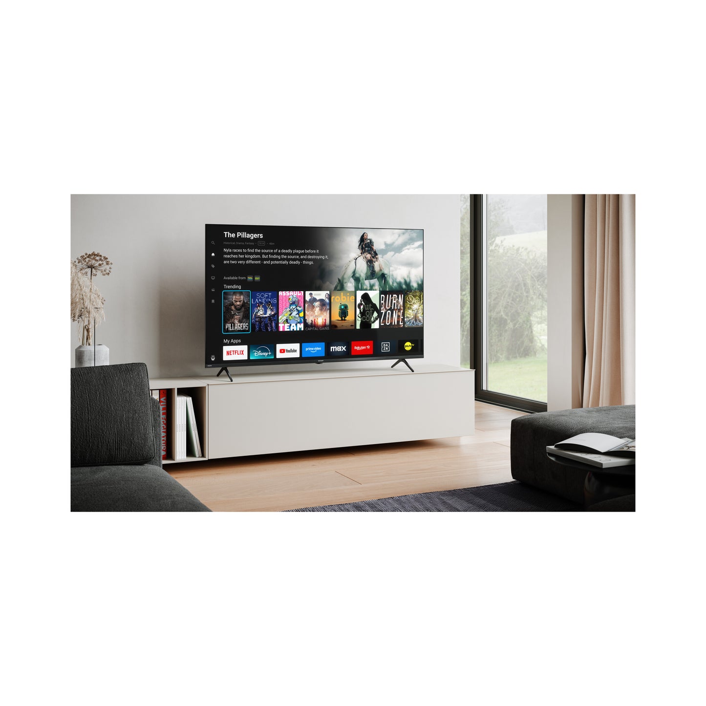 55 Zoll 4K Ultra HD QLED TiVo Smart TV – rahmenloser Fernseher mit Dolby Vision™, Dolby Atmos® & HDMI 2.1