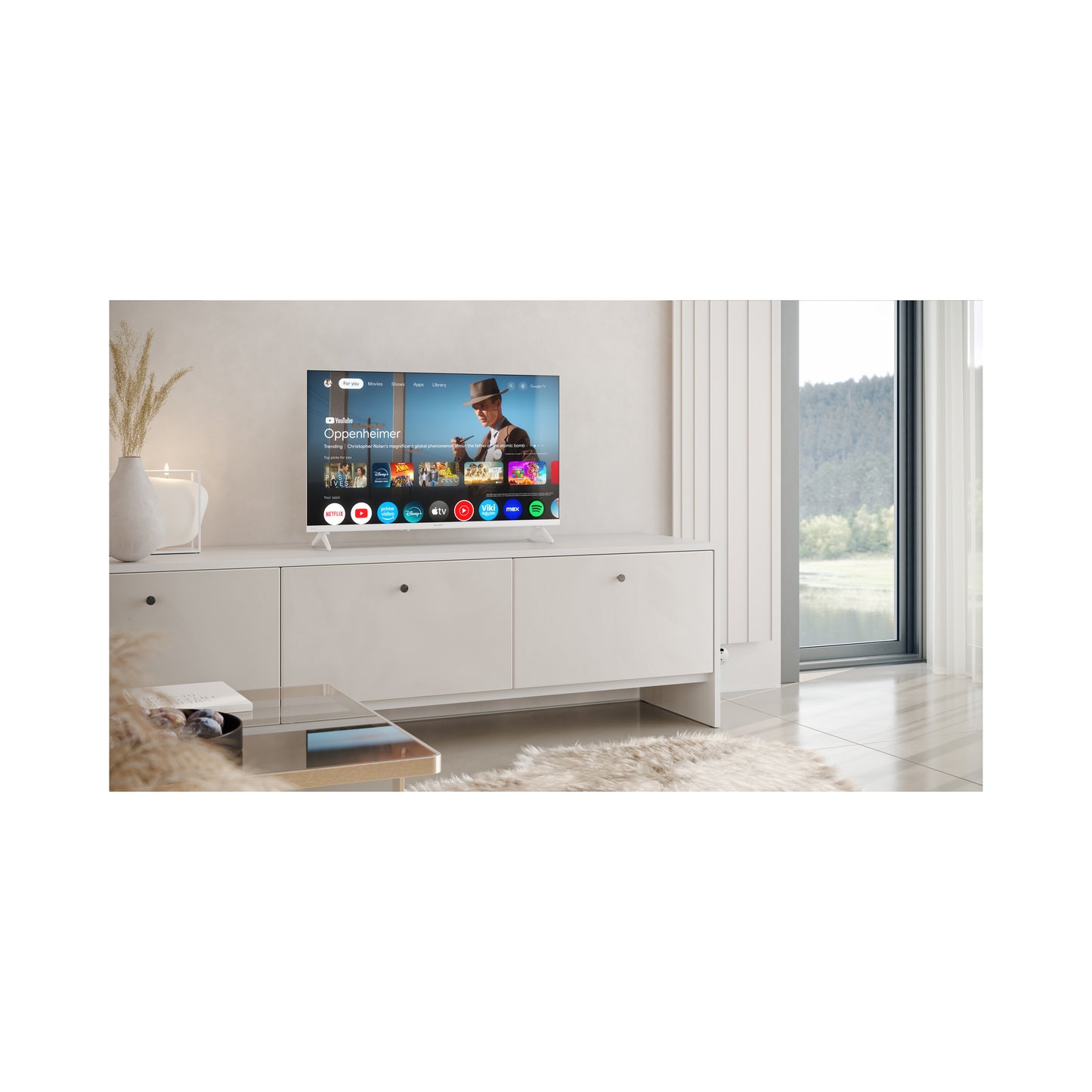 32 Zoll HD Google TV – Smart Fernseher mit HDR10, Bluetooth & Google Assistant