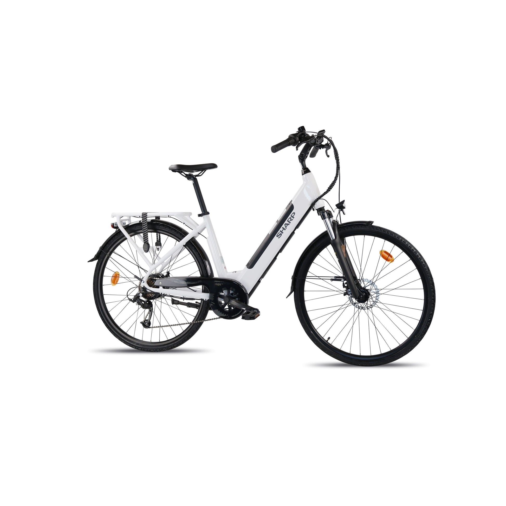 damen e-bike mit tiefem einstieg Sharp Hybrid City E-Bike mit tiefem Einstieg