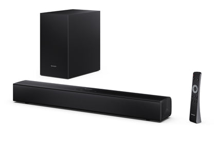 2.1 Soundbar – kompakt mit kabellosem Subwoofer & Bluetooth 5.3 Musikstreaming