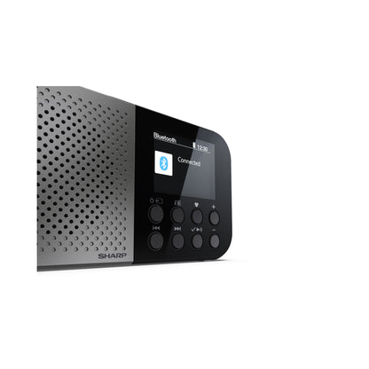 DR-P520GY Osaka Digitalradio tragbar, DAB+/FM, Bluetooth 5.3, USB/Akku, 2" Farb-Display, Kopfhöreranschluss, Grau