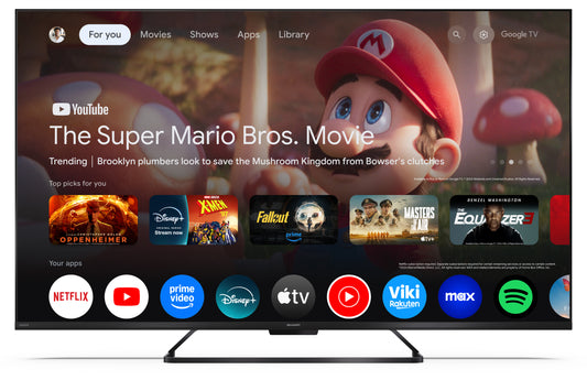 55 Zoll 4K Ultra HD QLED Google TV – Smart Fernseher mit Dolby Vision IQ™, Dolby Atmos® & 144 Hz