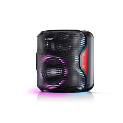 PS-921BK - 2.1 Bluetooth Party Lautsprecher mit Disco-Lichtern - 130W Spitzenleistung, Spritzwassergeschützt, Tragbar & Wiederaufladbar - Ideal für Outdoor, Strand, Pool & Partys