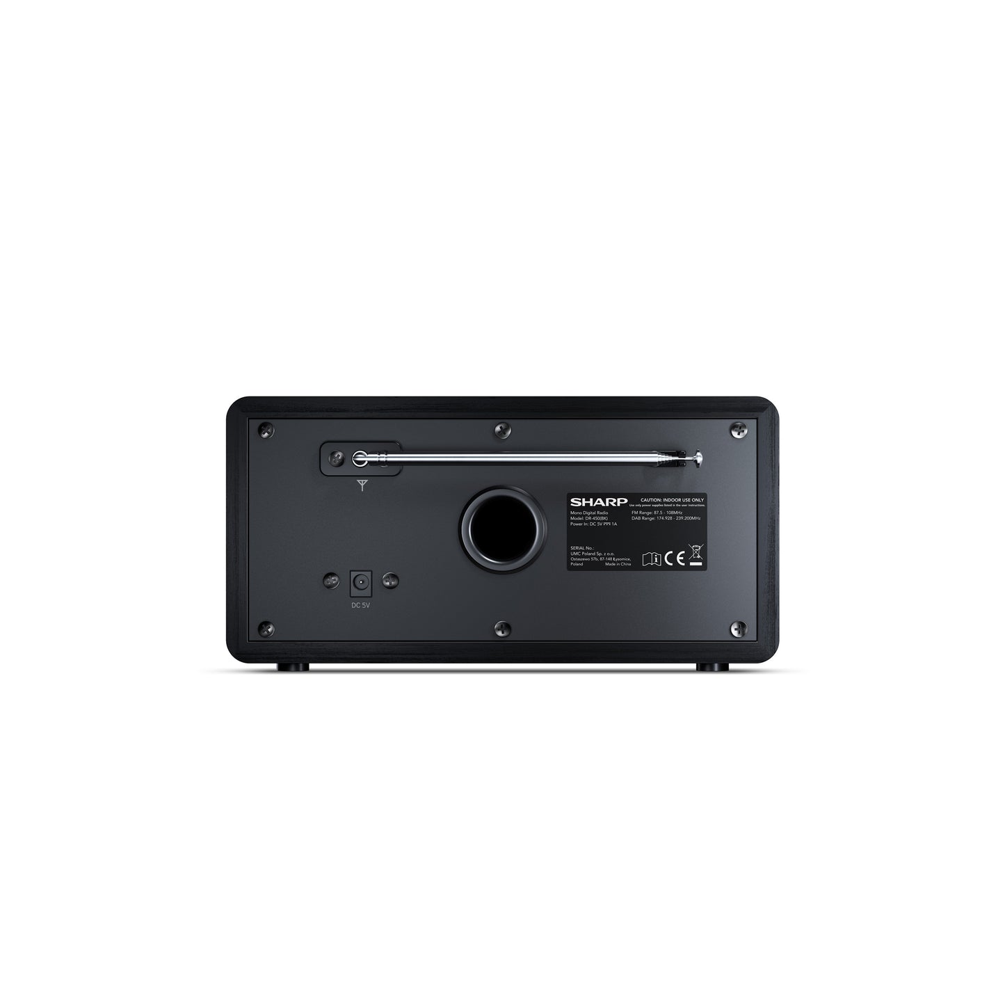 DR-450BK – Digitalradio mit DAB+/FM & Bluetooth – 20 Senderspeicher, LCD-Display mit Dimmer, Weckerfunktion