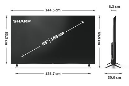 65 Zoll 4K Ultra HD QLED Google TV – Smart Fernseher mit Dolby Vision™, Dolby Atmos® & HDMI 2.1