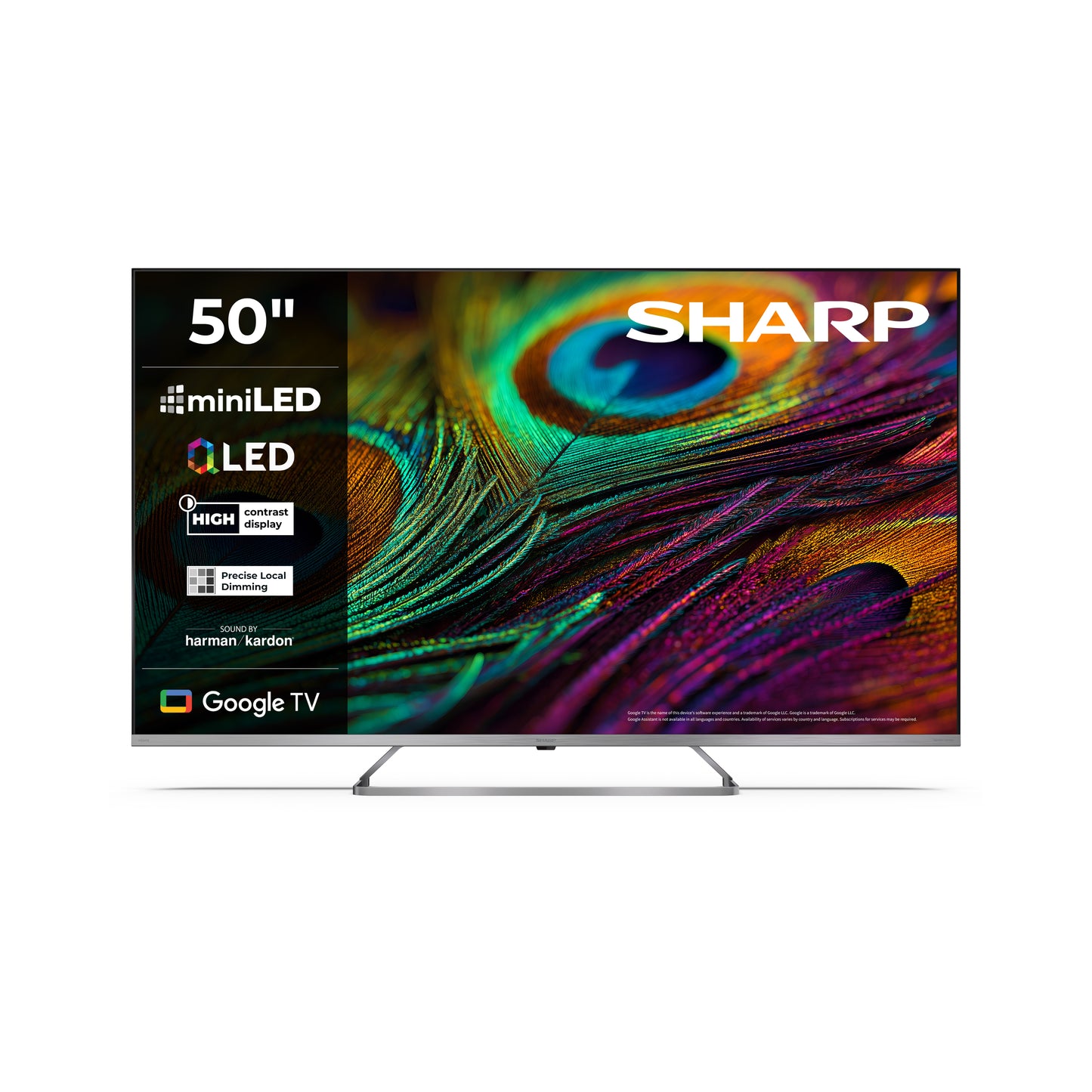50 Zoll 4K Ultra HD Google TV – QLED Fernseher mit Dolby Vision™ & Dolby Atmos®