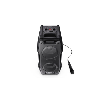 PS-931 – Party Lautsprecher 180W mit Bluetooth 5.3, Mikrofon & Disco-Lichtern – Karaoke-Funktion, Super Bass