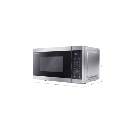 YC-MG02E-S – Grill-Mikrowellenherd 20L, 800W Mikrowelle, 1000W Grill – Volldigitale Steuerung, 11 Leistungsstufen