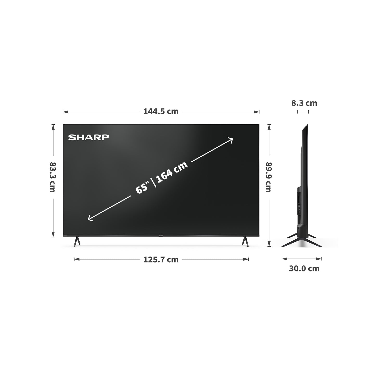 65 Zoll 4K Ultra HD QLED Google TV – Smart Fernseher mit Dolby Vision™, Dolby Atmos® & HDMI 2.1
