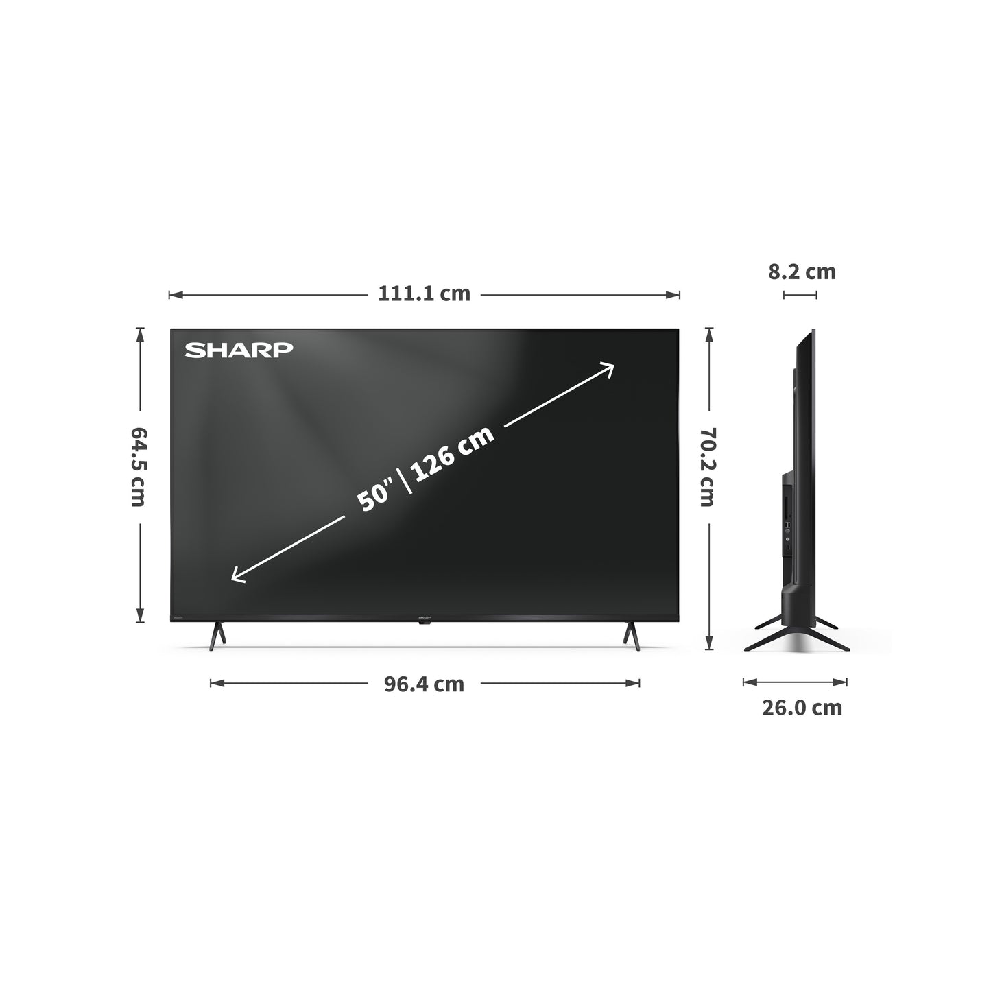 50 Zoll 4K Ultra HD QLED TiVo Smart TV – rahmenloser Fernseher mit Dolby Vision™, Dolby Atmos® & HDMI 2.1