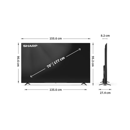 70 Zoll 4K Ultra HD QLED Google TV – Smart Fernseher mit Dolby Vision™, Dolby Atmos® & HDMI 2.1