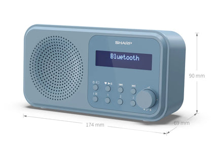 Tragbares DAB+/FM Digitalradio – mit Bluetooth 5.3 & Dual-Alarm