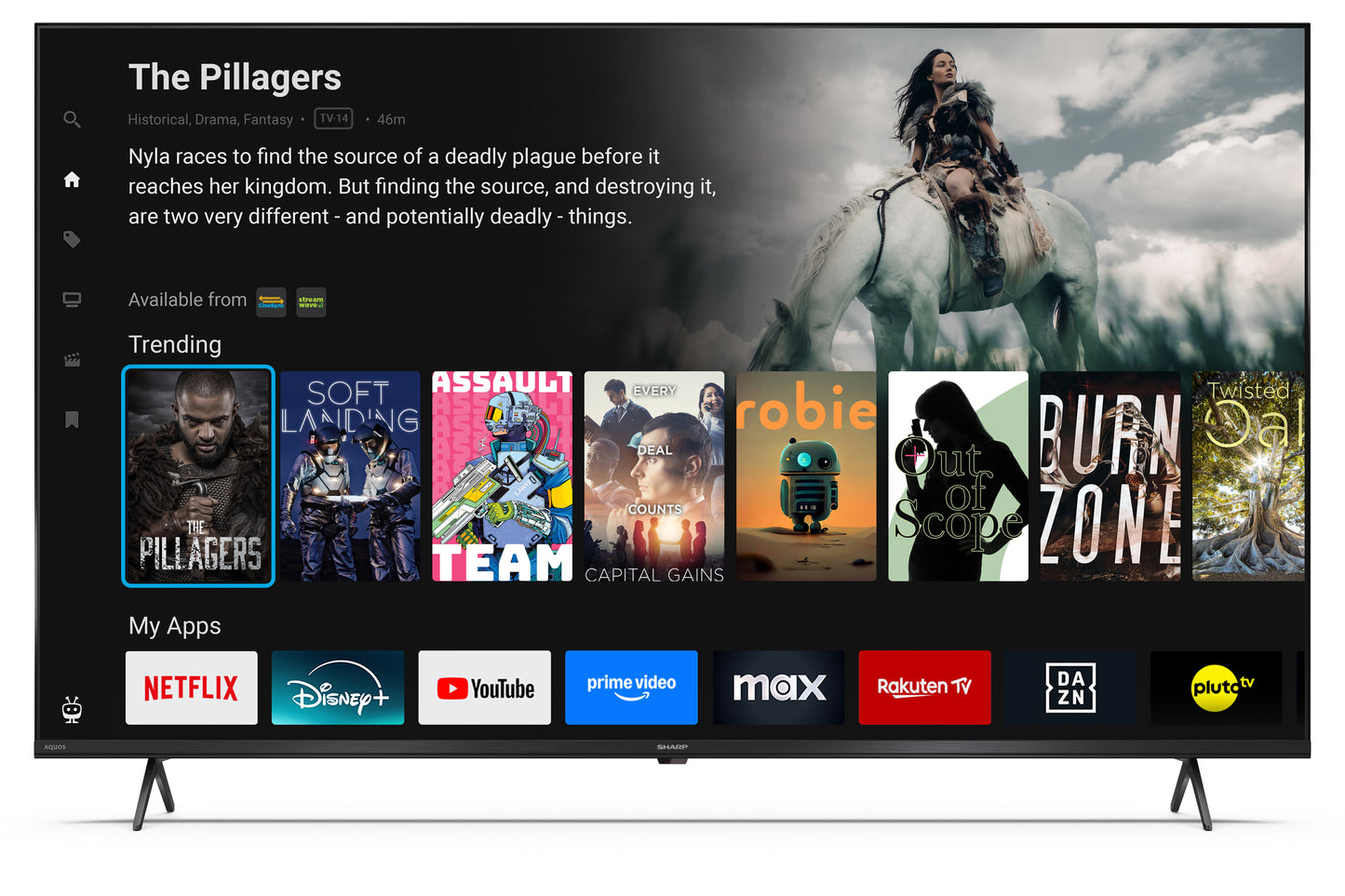 55 Zoll 4K Ultra HD QLED TiVo Smart TV – rahmenloser Fernseher mit Dolby Vision™, Dolby Atmos® & HDMI 2.1