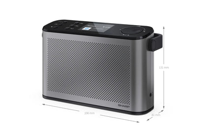 Tragbares DAB+ Stereo Digitalradio – Bluetooth Radio mit Akku & BestTune