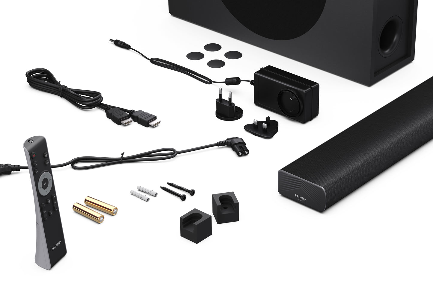 2.1 Dolby Atmos® Soundbar – ultraflach mit kabellosem Subwoofer & Bluetooth 5.3