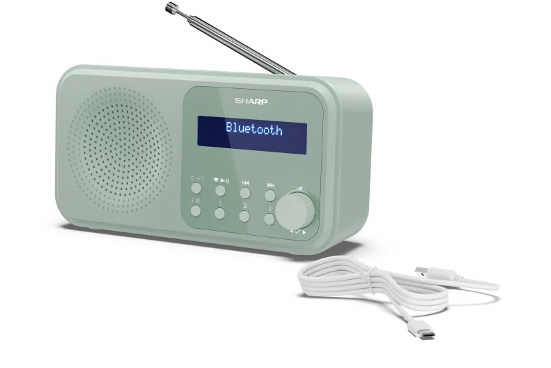 Tragbares DAB+/FM Digitalradio – mit Bluetooth 5.3 & Dual-Alarm