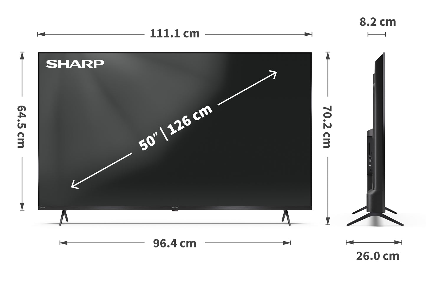 50 Zoll 4K Ultra HD QLED Google TV – Smart Fernseher mit Dolby Vision™, Dolby Atmos® & HDMI 2.1