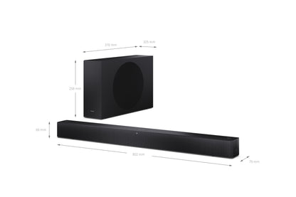 2.1 Dolby Atmos® Soundbar – mit kabellosem Subwoofer & Bluetooth 5.3 Musikstreaming