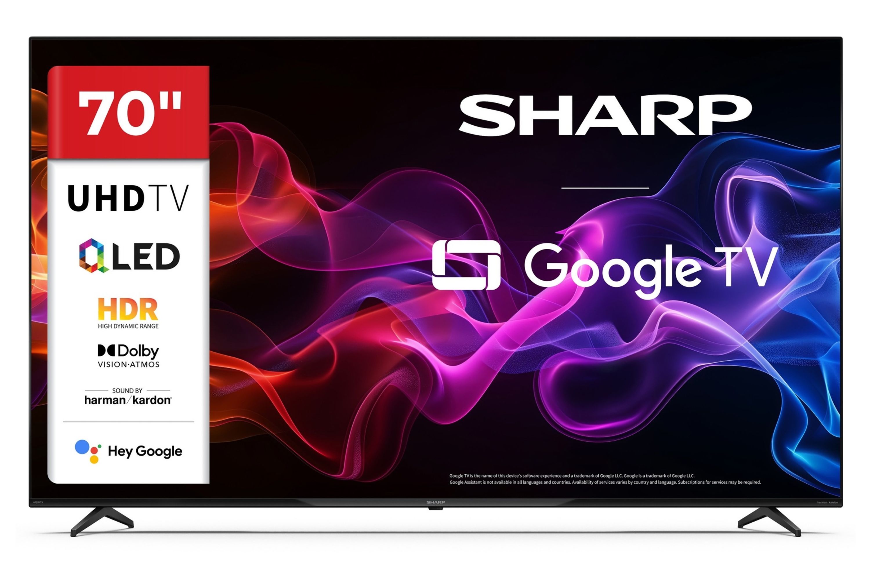 Sharp 70HP5765E QLED Fernseher 70 Zoll Google TV 4K UHD Smart TV HDR Dolby Vision Dolby Atmos (2026)