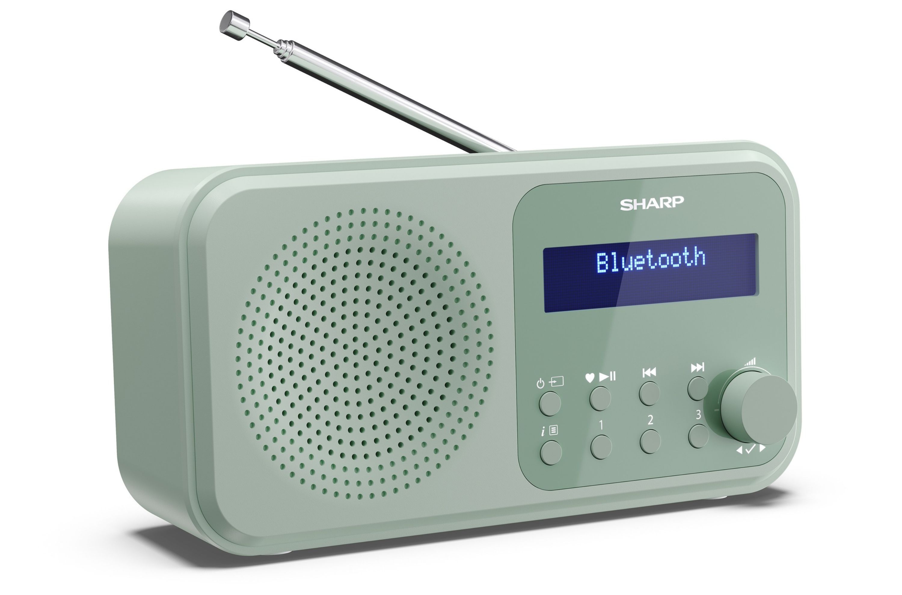 Sharp DR-P420 Tokyo DAB+ Digitalradio Bluetooth Lautsprecher UKW DAB Wecker Dual-Alarm grün