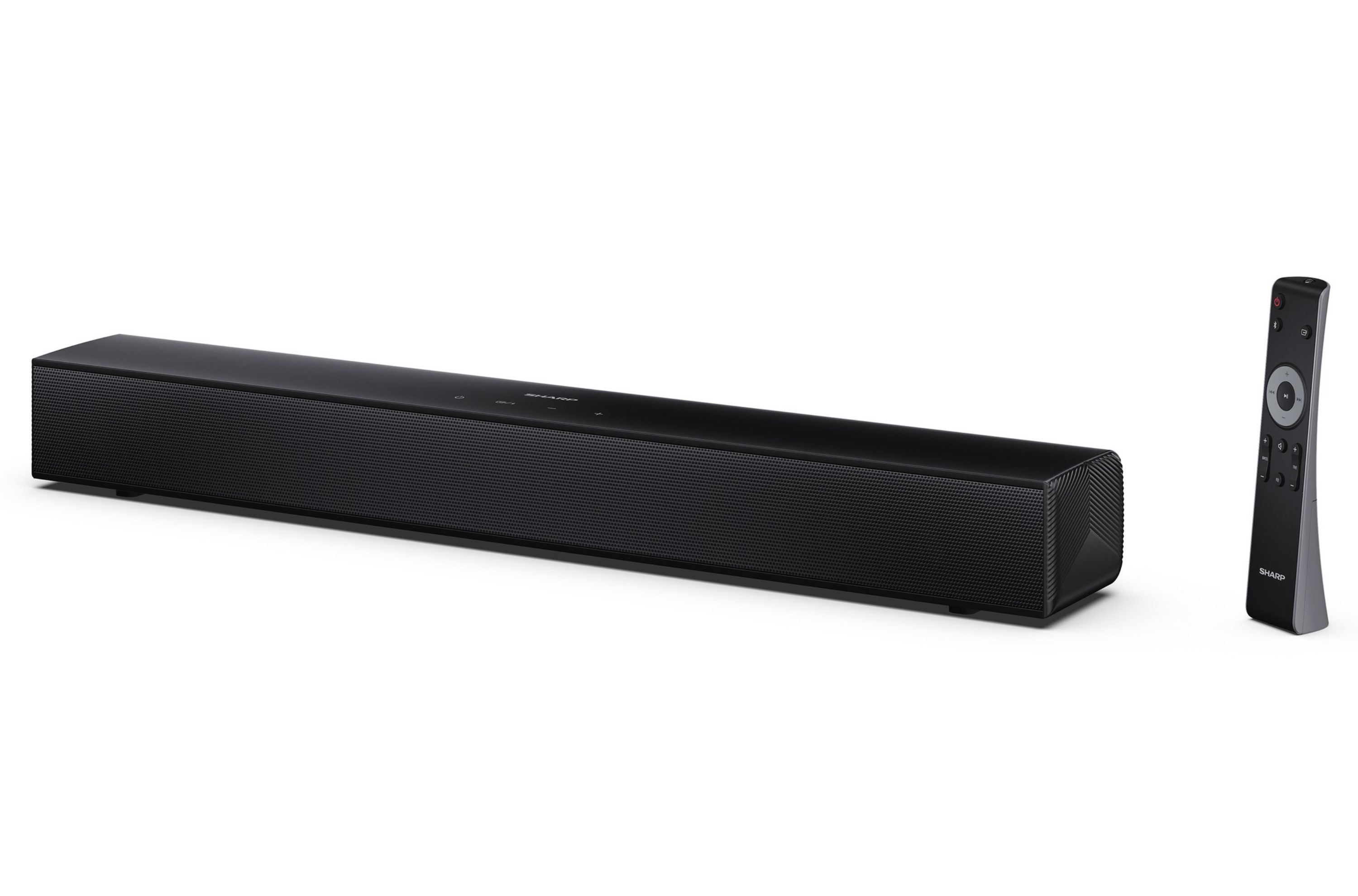 Sharp HT-SB121 2.0 TV Soundbar mit Bluetooth und 120 Watt, Roku kompatibel, 55 cm, schwarz