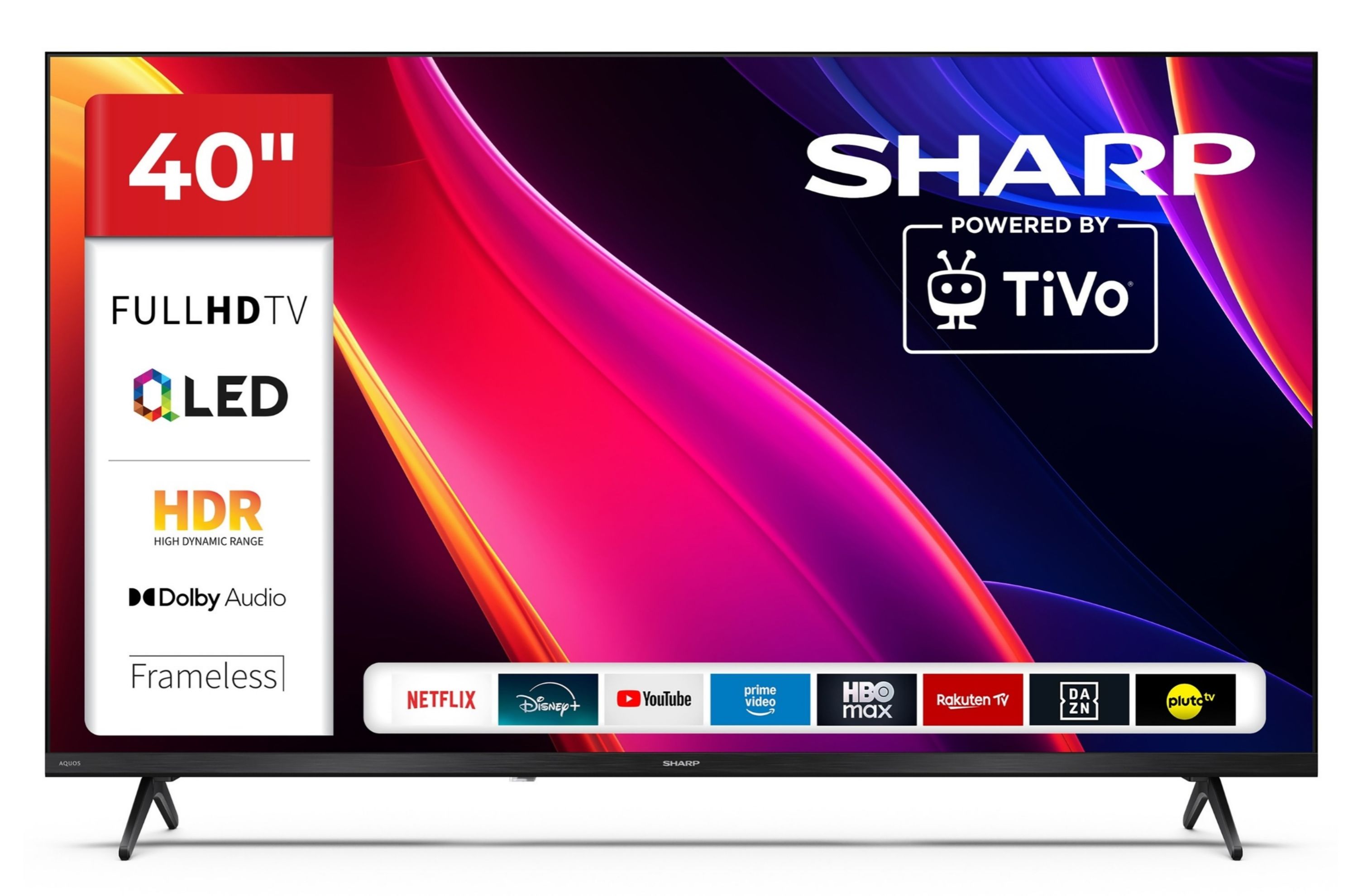 Sharp 40HE3745E QLED Fernseher 40 Zoll Smart TV powered by TiVo HDR TV mit Full HD Auflösung (2026)
