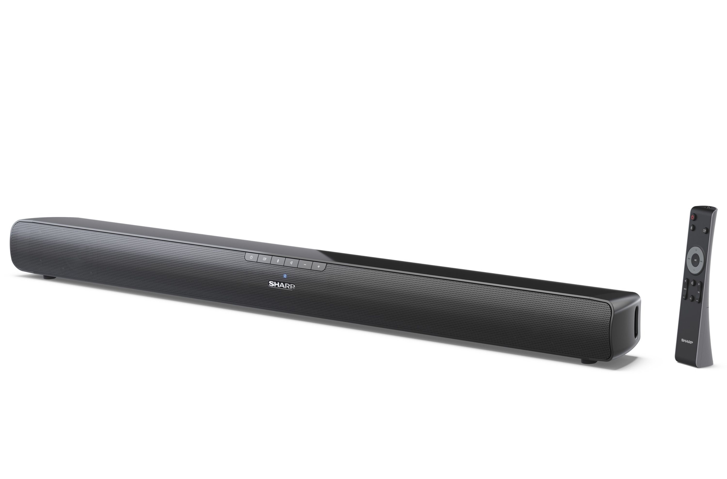Sharp HT-SB100 2.0 TV Soundbar mit Bluetooth und 75 Watt Ausgangsleistung, 80 cm, schwarz