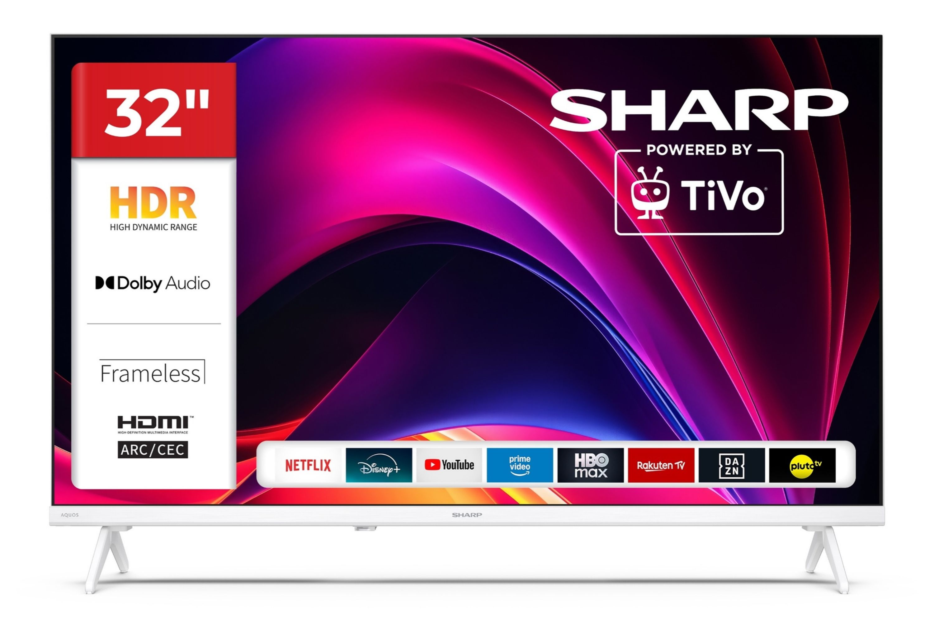 Sharp 32HE2745EW Fernseher 32 Zoll Smart TV powered by TiVo - HDR Fernseher mit HD Auflösung (2026)