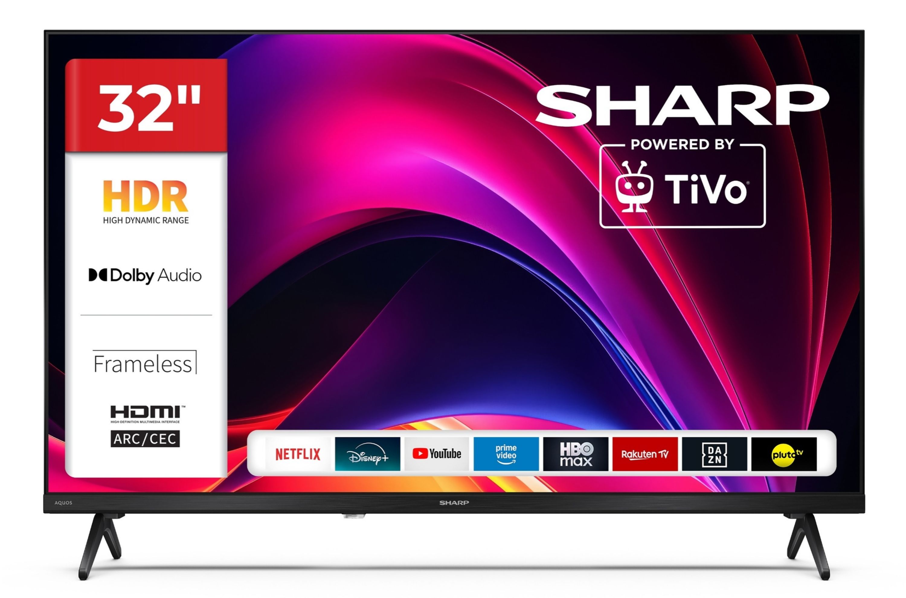 Sharp 32HE2745E Fernseher 32 Zoll Smart TV powered by TiVo - HDR Fernseher mit HD Auflösung (2026)