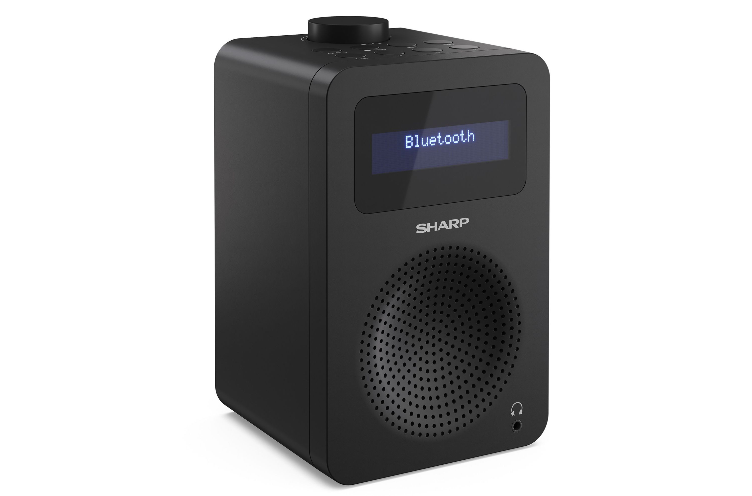 Sharp DR-430 Tokyo DAB+ Digitalradio Bluetooth Lautsprecher UKW DAB Wecker Dual-Alarm, schwarz