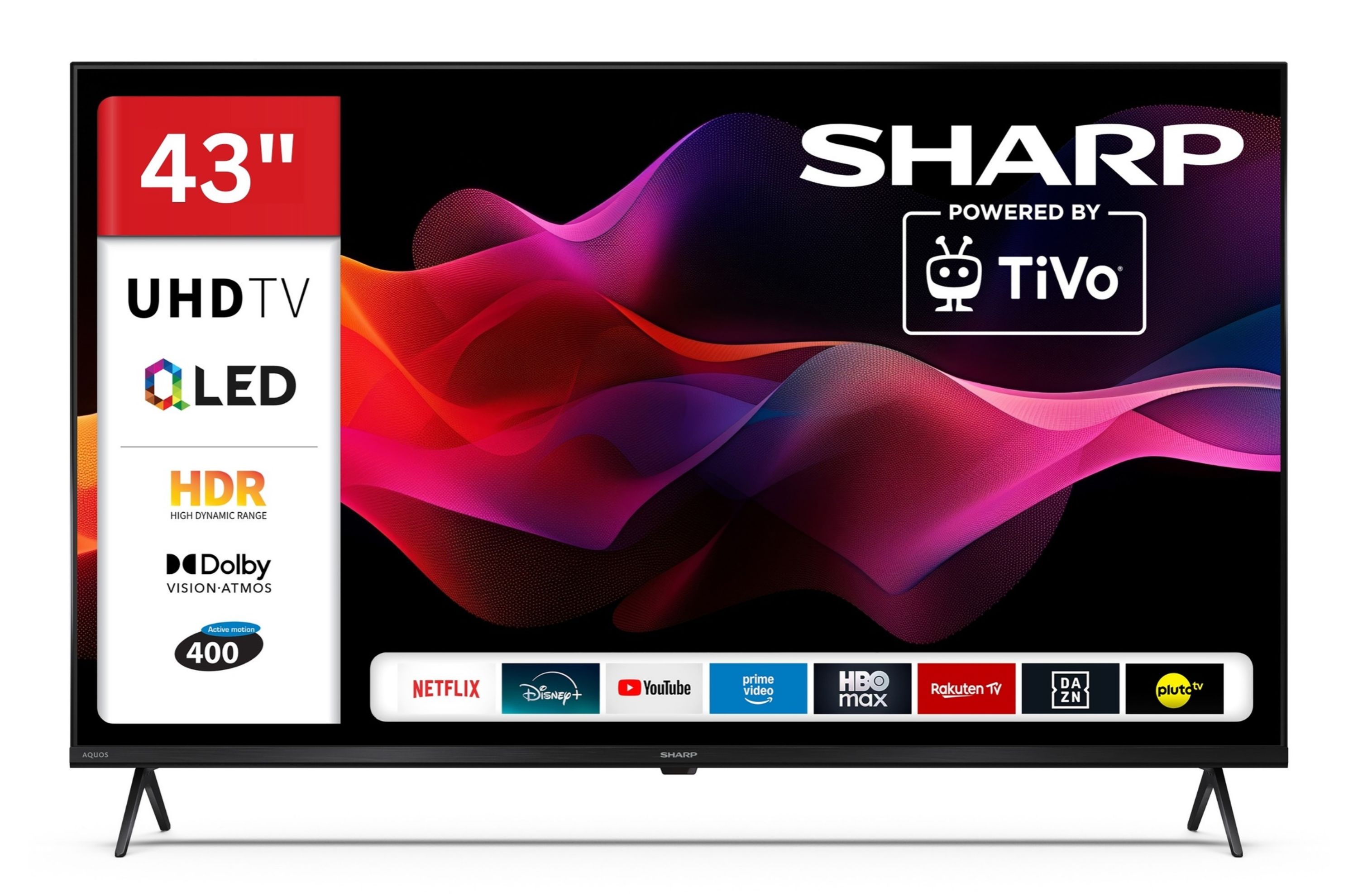 Sharp 43HM5745E QLED Fernseher 43 Zoll Smart TV powered by TiVo 4K UHD Fernseher mit HDR Dolby Vision (2026)