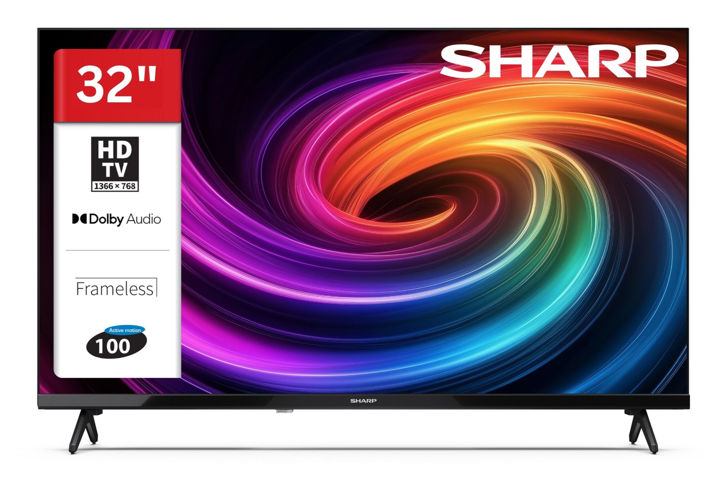 Sharp 32HA1705E 32 Zoll Fernseher LED TV mit HD Auflösung und Triple-Tuner DVB-C/-T2/-S2 (2026)